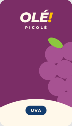 Picolé de uva OLÉ! — embalagem oficial
